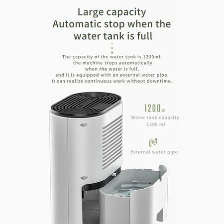 Zokman Home Dehumidifier 110V-220V &ndash; LED Display, Low Power