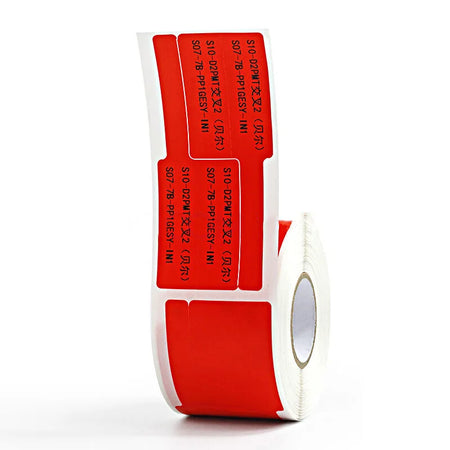 HZTZ Wireless Thermal Label Printer - Bluetooth Printing RED Cable label