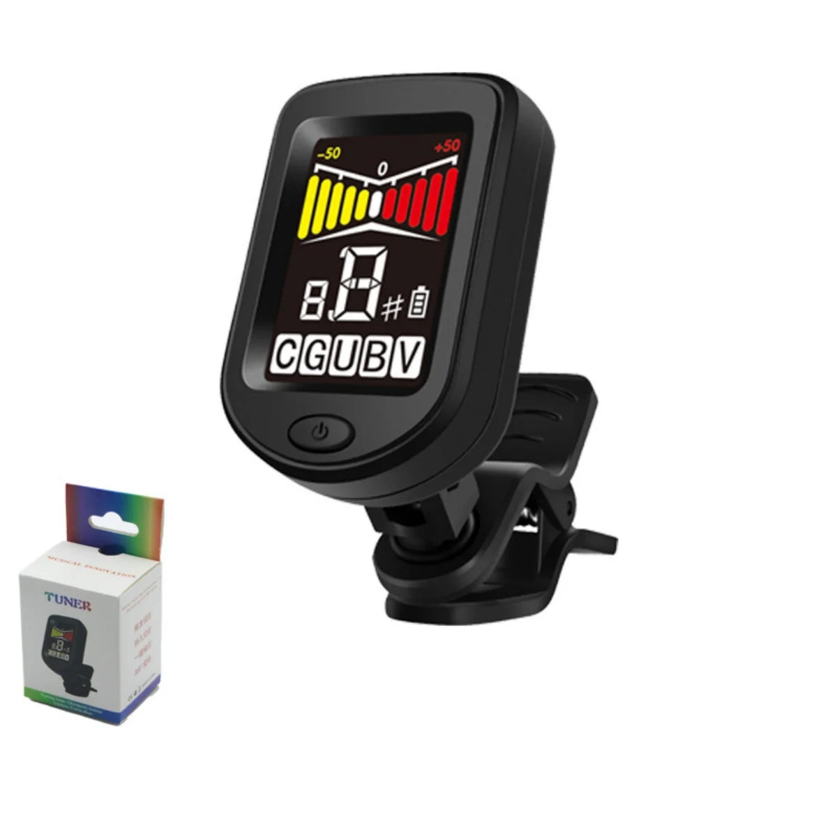Guitar Tuner For All Instruments &ndash; Clip On Convenience Color screen tuner