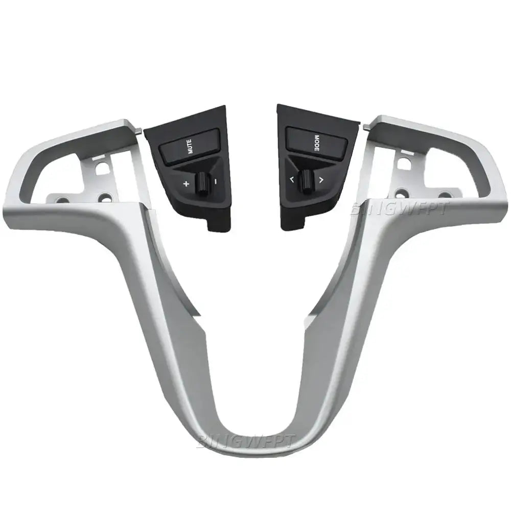 Silver Steering Wheel Control Buttons Switch Without Backlight For Hyundai VERNA Solaris 2010-2015 by InterCyprus Trading Ltd