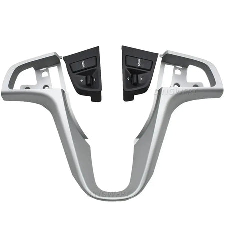 Silver Steering Wheel Control Buttons Switch Without Backlight For Hyundai VERNA Solaris 2010-2015 by InterCyprus Trading Ltd