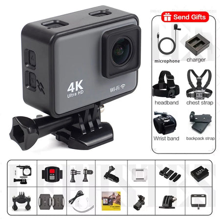 CERASTES Action Camera 4K60FPS &ndash; WiFi Enabled With Anti-Shake Technology 4K -C / 64G
