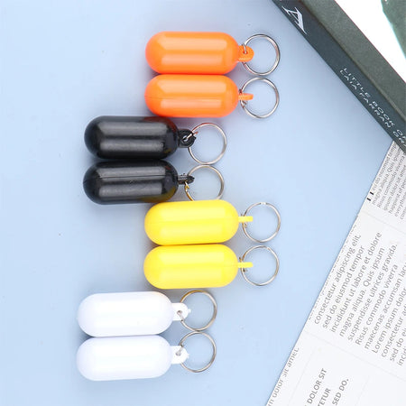 2Pcs Boat Kayak Floating Keyring Buoyant Key Ring Float Keychain Boat Accessory For Boating Fishing Kayaking Rafting Surfing