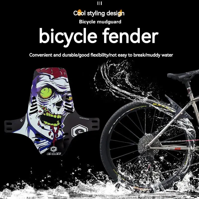ENLEE Bicycle Fender Mountain Bike Personalized Rain Shield DH Downhill Dead Fly Front Fork Mud Removal Quick Removal by InterCyprus Trading Ltd