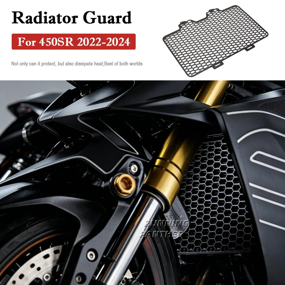 Izturīgs metāla radiatora restes aizsargs CFMOTO 450SR