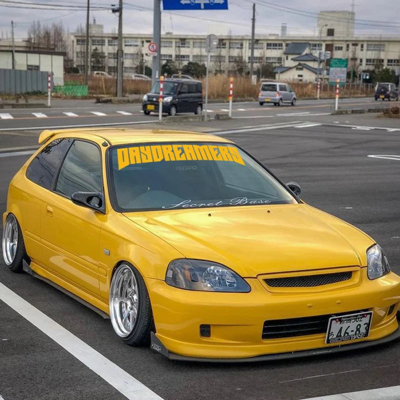 Personalized JDM Style "Day Dreamers" Waterproof PVC Car Decal - High Quality, Unique Design for Full Body Application