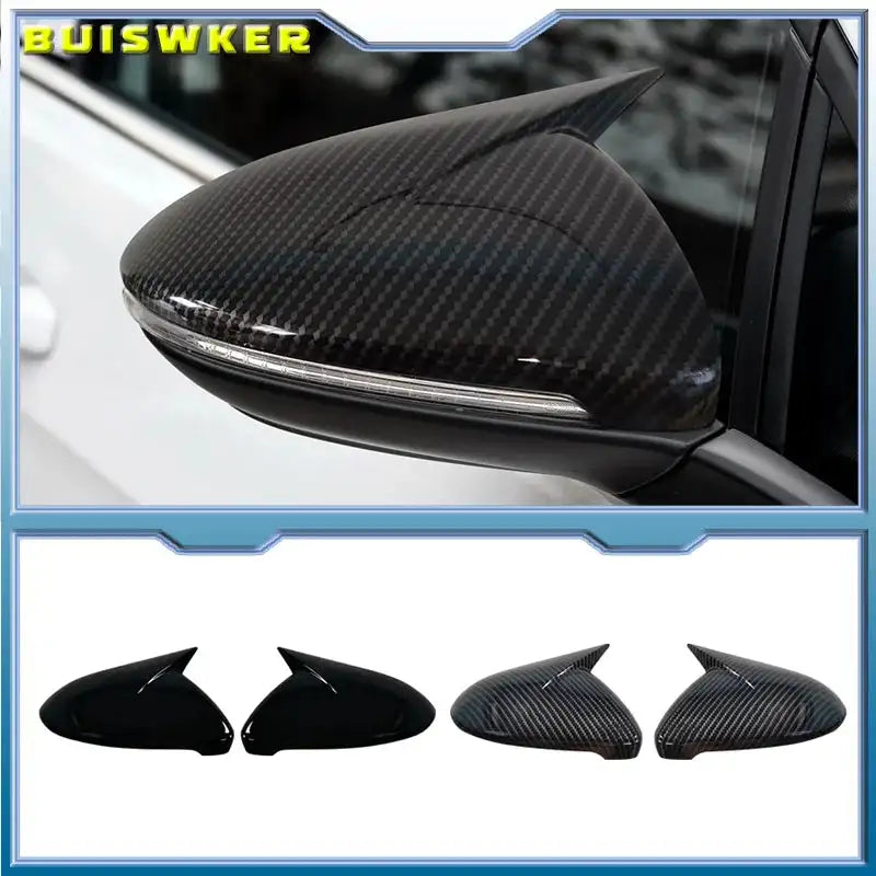 VW Golf 7 Mirror Cap Two Piece Set Wing Side Cover 2014-2020