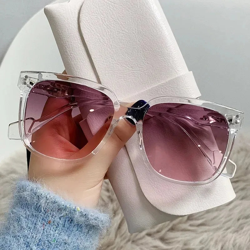 2025 Vintage Square Sunglasses &ndash; UV400 Classic Luxury Pink