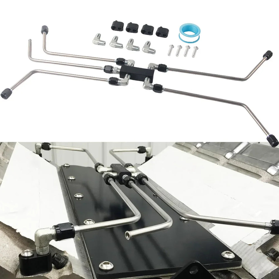 Edelstahl Kühlmittel Crossover Dampfablaßkit für LS1 LS2 LS3 LS6 LS7 LS9 LSX