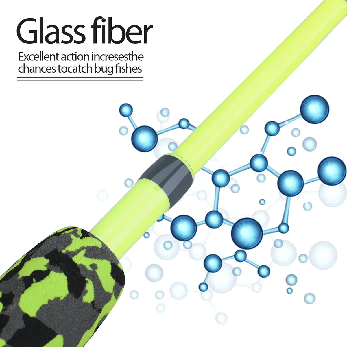 Sougayilang 5 Section Portable Travel Fishing Rod - Ultralight, EVA Handle, Spinning &amp; Casting