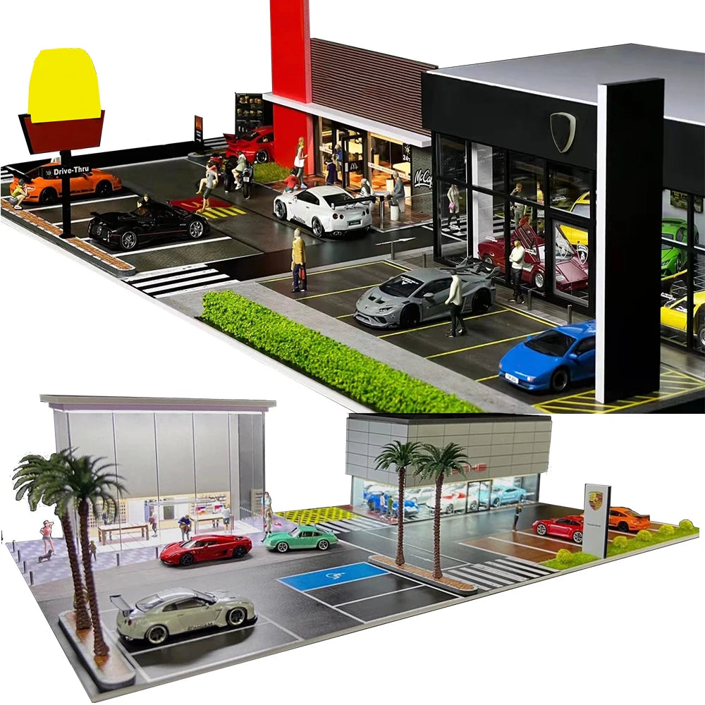 GFans 1:64 Diorama Car Garage &ndash; LED Lights Display
