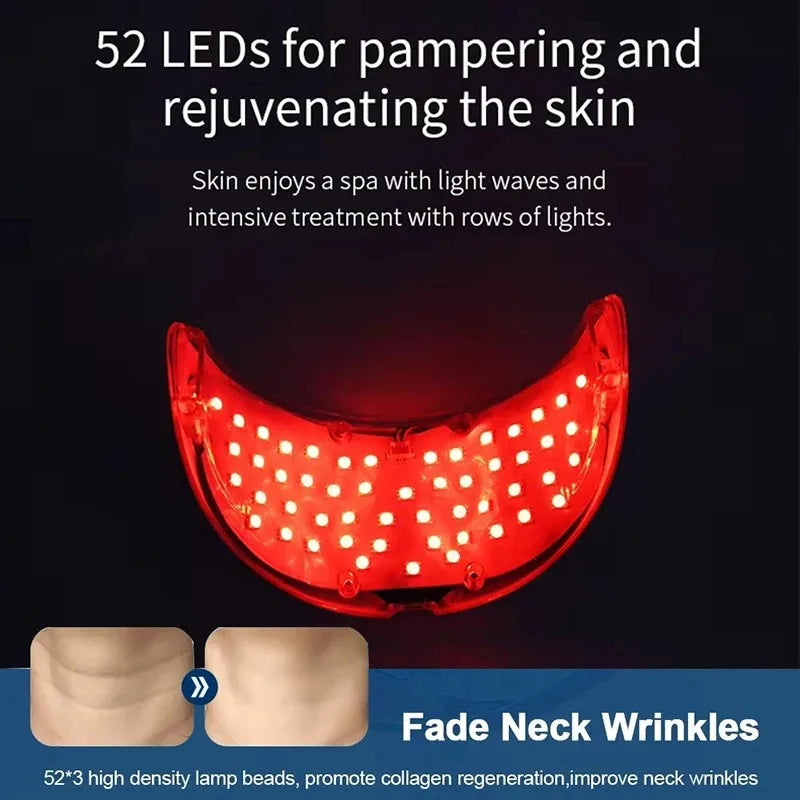 Neck LED Mask &ndash; Seven Colors Photon Therapy for Brightening