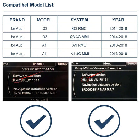 New Upgrade Wireless CarPlay Android Auto For Audi A1 Q3 2012-2018 MMI 2G RMC System With AirPlay Mirror Link Function BOX by InterCyprus Trading Ltd