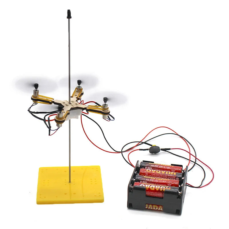 Ξύλινο Σετ Κατασκευής Drone Για Παιδιά Επιστημονικό Παιχνίδι Ελικόπτερο