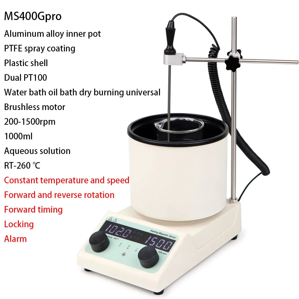 Heating Collecting Magnetic Stirrer &ndash; Digital Display MS400Gpro