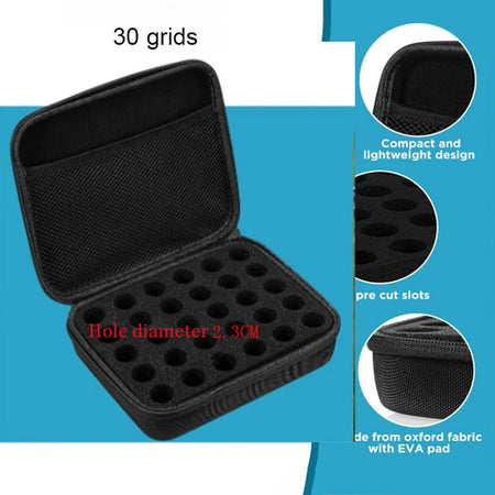 1PC Hard Battery Organizer Storage Box &ndash; Insulin Vial Mesh 30 grids
