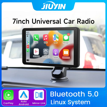 7-Inch Universal Car Radio Multimedia Player with GPS, Wireless CarPlay &amp; Android Auto