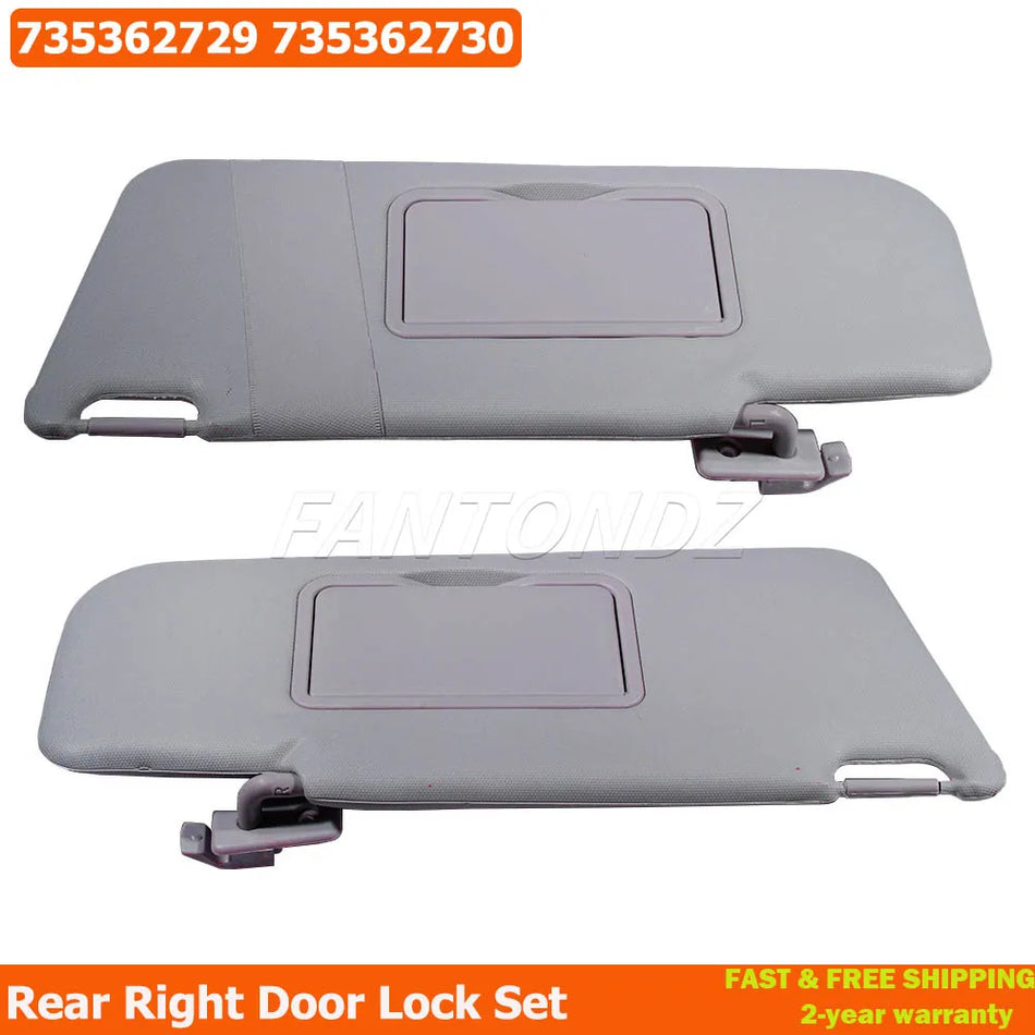 Visera de sol de coche con espejo y bolsillo para Fiat Panda 169 Mk2