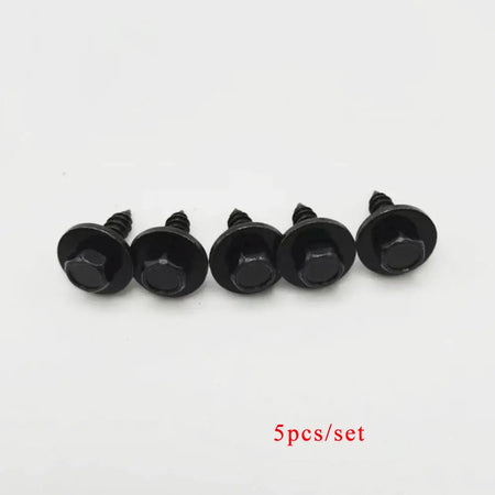 Hex Head Bolts With Washers Black ST4.8x16 For BMW 1 3 5 X1 X3 X5 by InterCyprus Trading Ltd