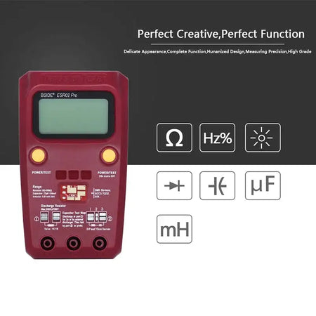 BSIDE ESR02Pro Transistor ESR SMD Tester With LCD Meter