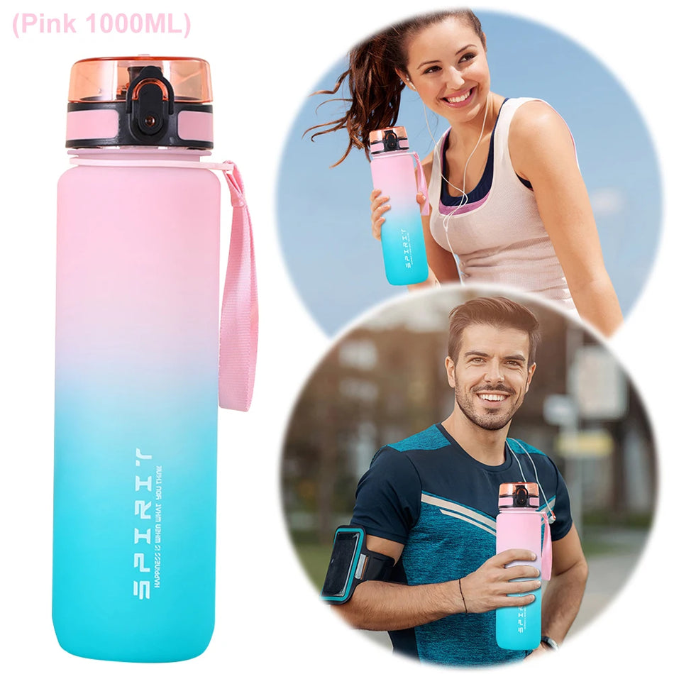 Tragbare auslaufsichere Wasserflasche mit großem Fassungsvermögen und Griff