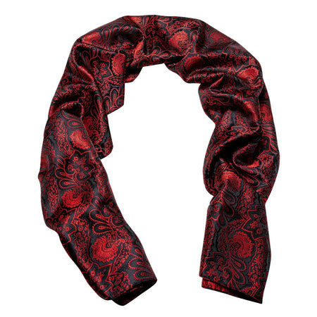 Barry.Wang Jacquard Silk Scarf &ndash; Elegant Floral Paisley Design