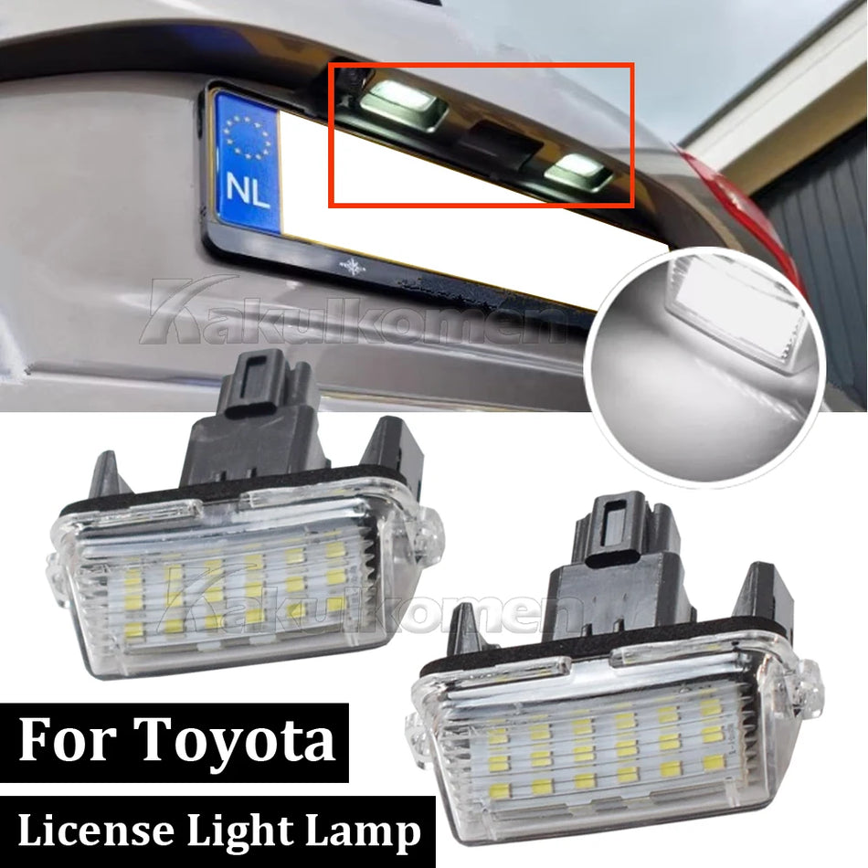 LED osvětlení registrační značky pro Toyota Corolla, Camry, Yaris, Prius C