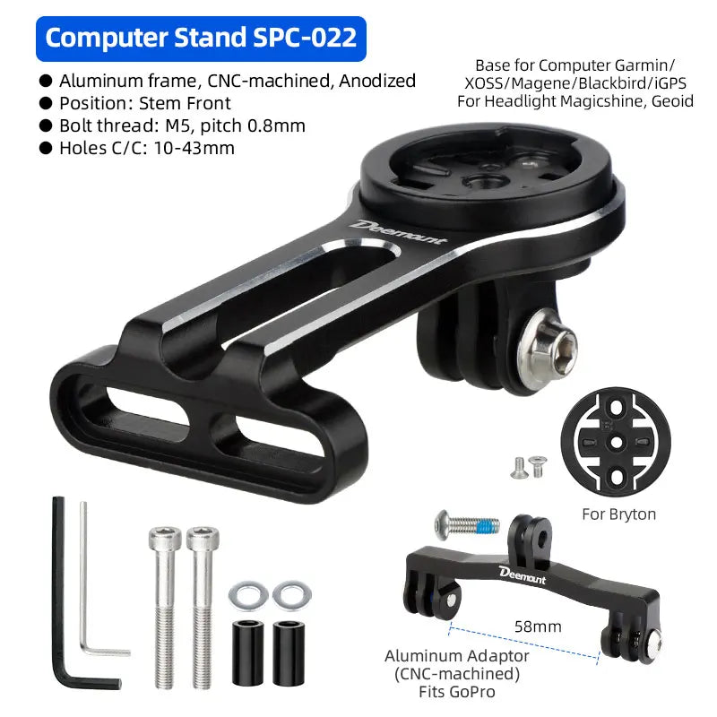 DEEMOUNT Extra Thick Aluminum Stand &ndash; Firm Install No Tilting Design For GM-Bryton K024 / CHINA