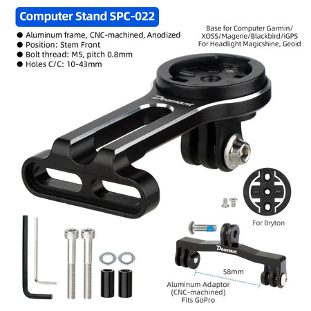 DEEMOUNT Extra Thick Aluminum Stand &ndash; Firm Install No Tilting Design For GM-Bryton K024 / CHINA