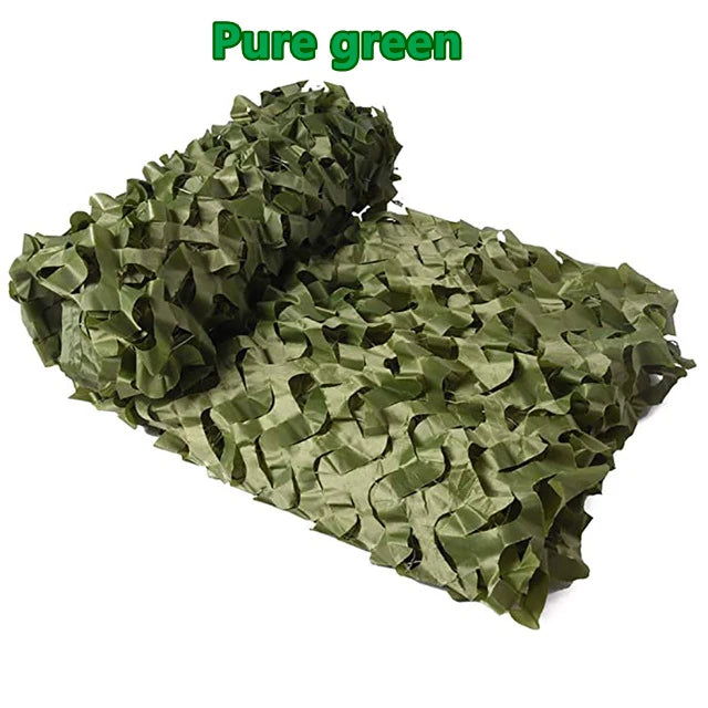 GFDYML Camouflage Net for Hunting, Gardening, and Outdoor Use Pure green / 3mx3m
