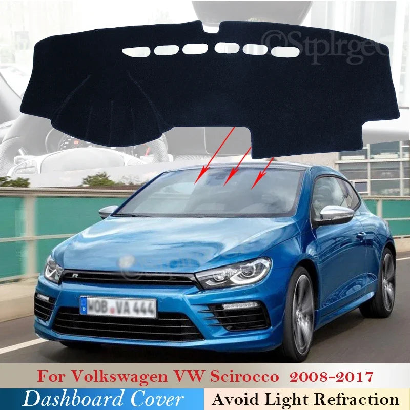 Kojelaudankansi polyesterista Volkswagen Sciroccolle 2008-2017