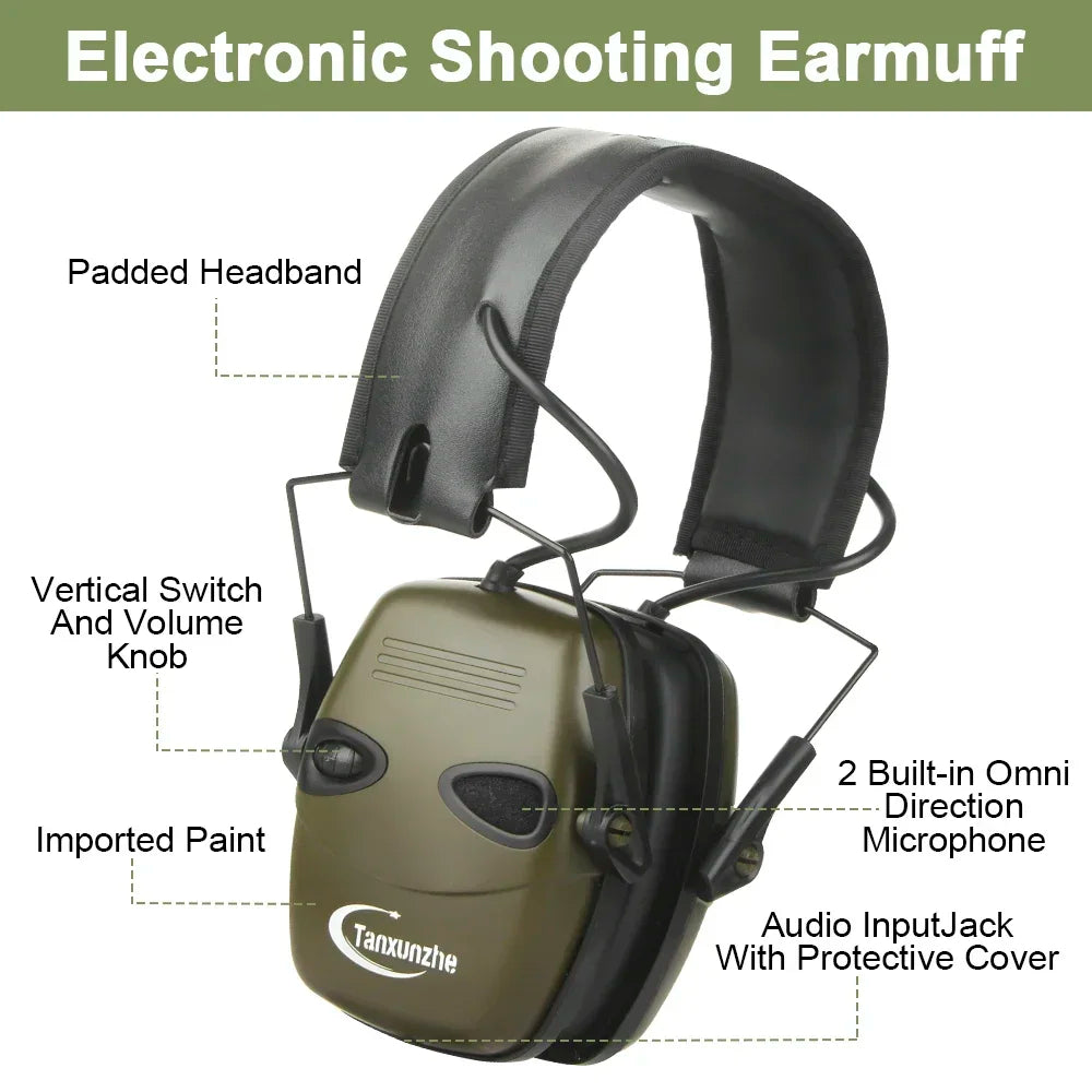 Tactical Electronic Shooting Earmuff &ndash; Noise Reduction 22dB