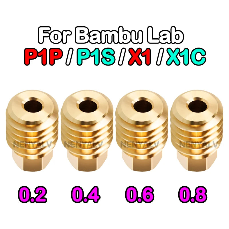 Bambu Lab X1/X1C/P1P/P1S Metal Hotend &ndash; Enhanced Cooling B-2468