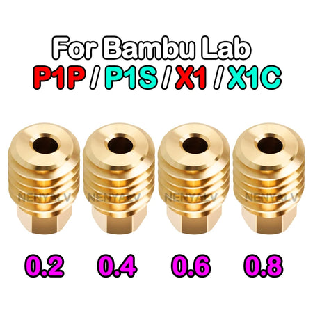 Bambu Lab X1/X1C/P1P/P1S Metal Hotend &ndash; Enhanced Cooling B-2468