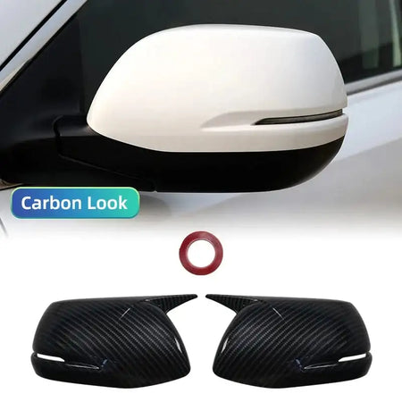 Honda CRV Mirror Cap Pair Left Right Rear View Cover Carbon Look