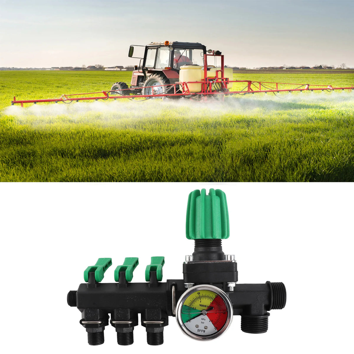 Agricultural Sprayer 3 Way Water Splitter Valve &ndash; EasyMount