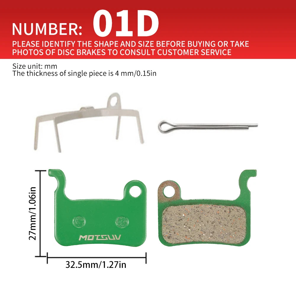 MOTSUV-Bicycle Disc Brakes &ndash; Ceramic Pad Kit Included 4 pares01D