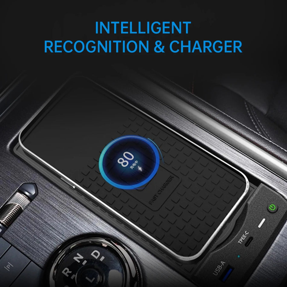 Chargeur sans fil rapide 15W pour Ford Mondeo EVOS 2022 2024