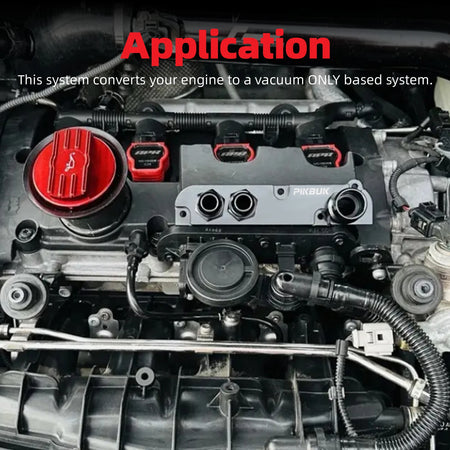 Billet PCV Adapter Kit With Boost Cap for VW Passat Jetta Golf EA113 by InterCyprus Trading Ltd