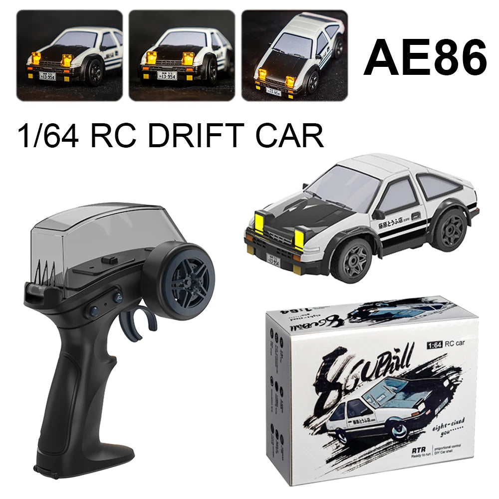 1/64 RC Drift Car AE86 Mini Desktop &ndash; 4WD Off Road Drifting