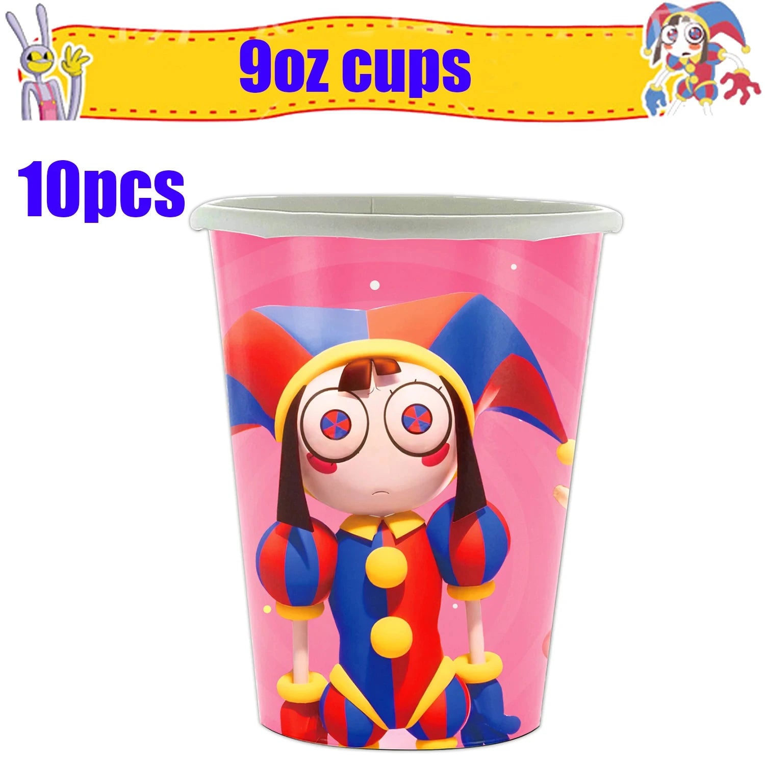 Amazing Digital Circus Party Tableware &amp; Decorations