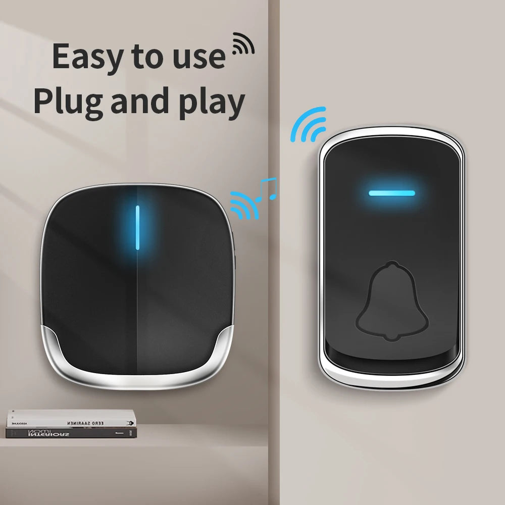 Wireless Doorbell Self Powered &ndash; Weatherproof Outdoor Use