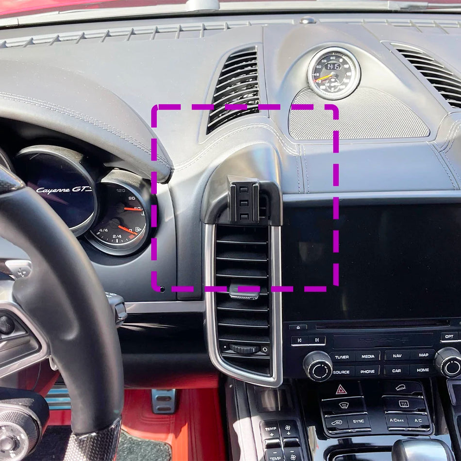 Porsche Cayenne 2016 2017 Fast monteringsfäste för telefon trådlös