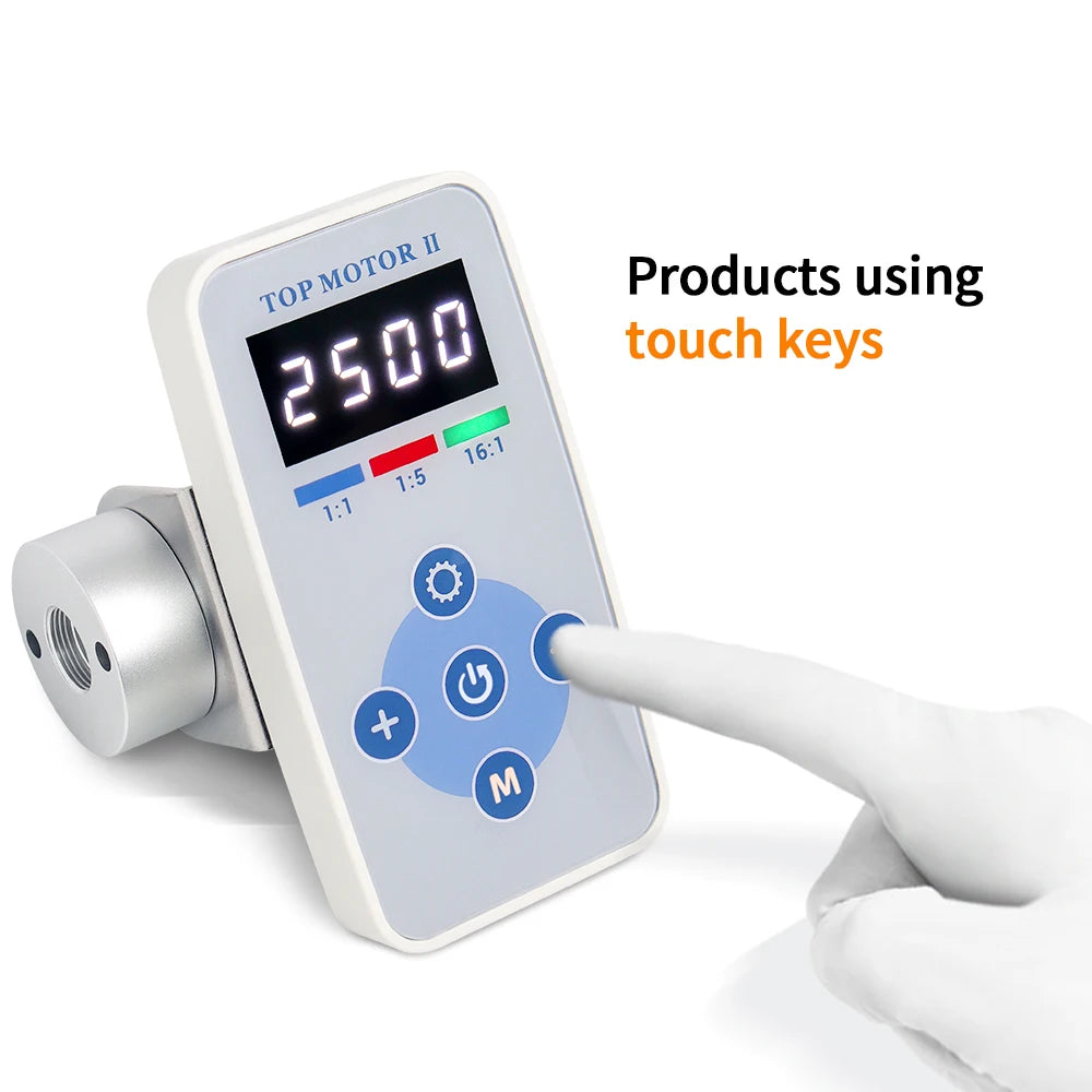 Dental TOP MATOR 2 &ndash; Blue Touch Screen Mini Brushless Motor 2 HOLE