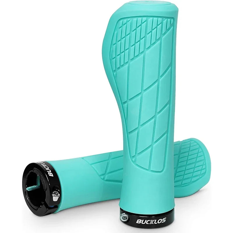 BUCKLOS Ergonomic Mountain Bike Handlebar Grips - Comfortable &amp; Durable Bianchi