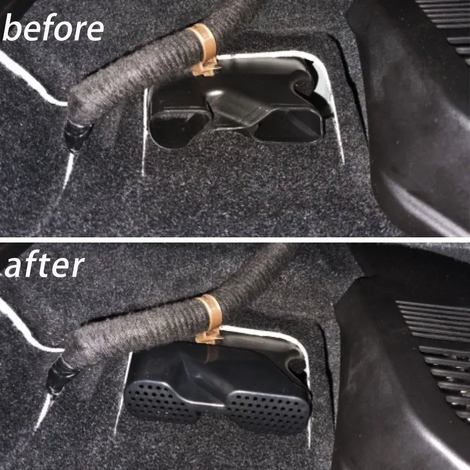 Mazda CX-5 2013-2022 Griglia di Copertura della Bocchetta AC Posteriore Sotto il Sedile ABS Nero