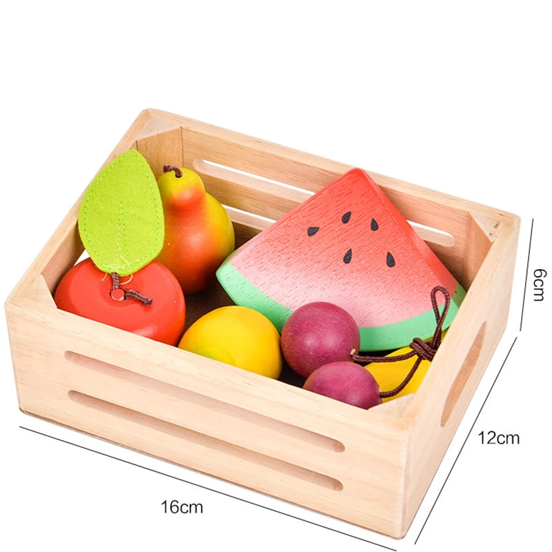 ATS30268 - Educational Wooden Kitchen Pretend Play Food Set ATS30268 A