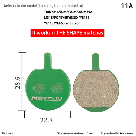 10 Pairs MTB Disc Brake Pads Ceramic &ndash; Ceramic Pad Formula 11A