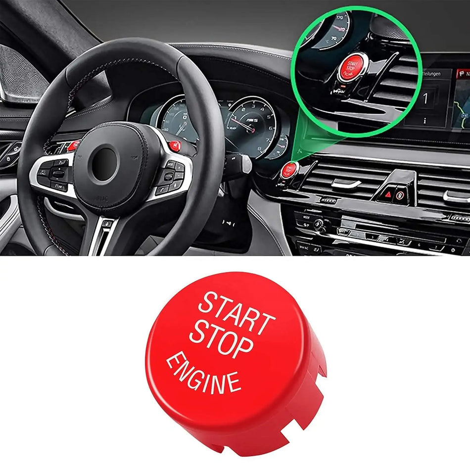 G30 G31 Red Engine Start Stop Switch Push Button Replace Cover for BMW 5 Series G30 G31 by InterCyprus Trading Ltd