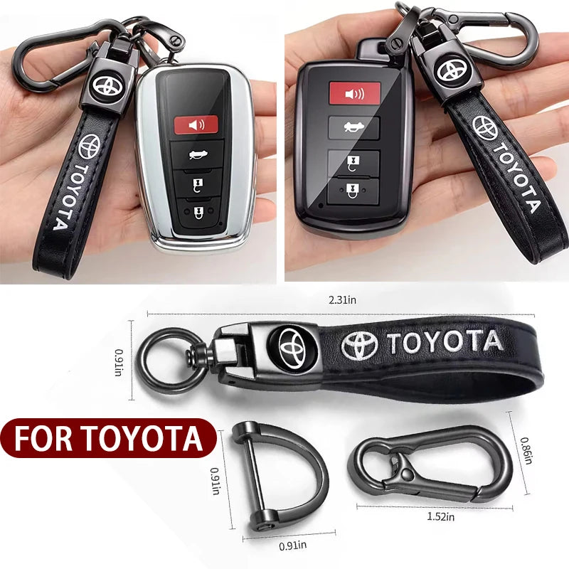 Μπρελόκ Κλειδιών Toyota Corolla με Κράμα Ψευδαργύρου και Δέρμα, Αξεσουάρ Κλειδιών Αυτοκινήτου για Μοντέλα Toyota